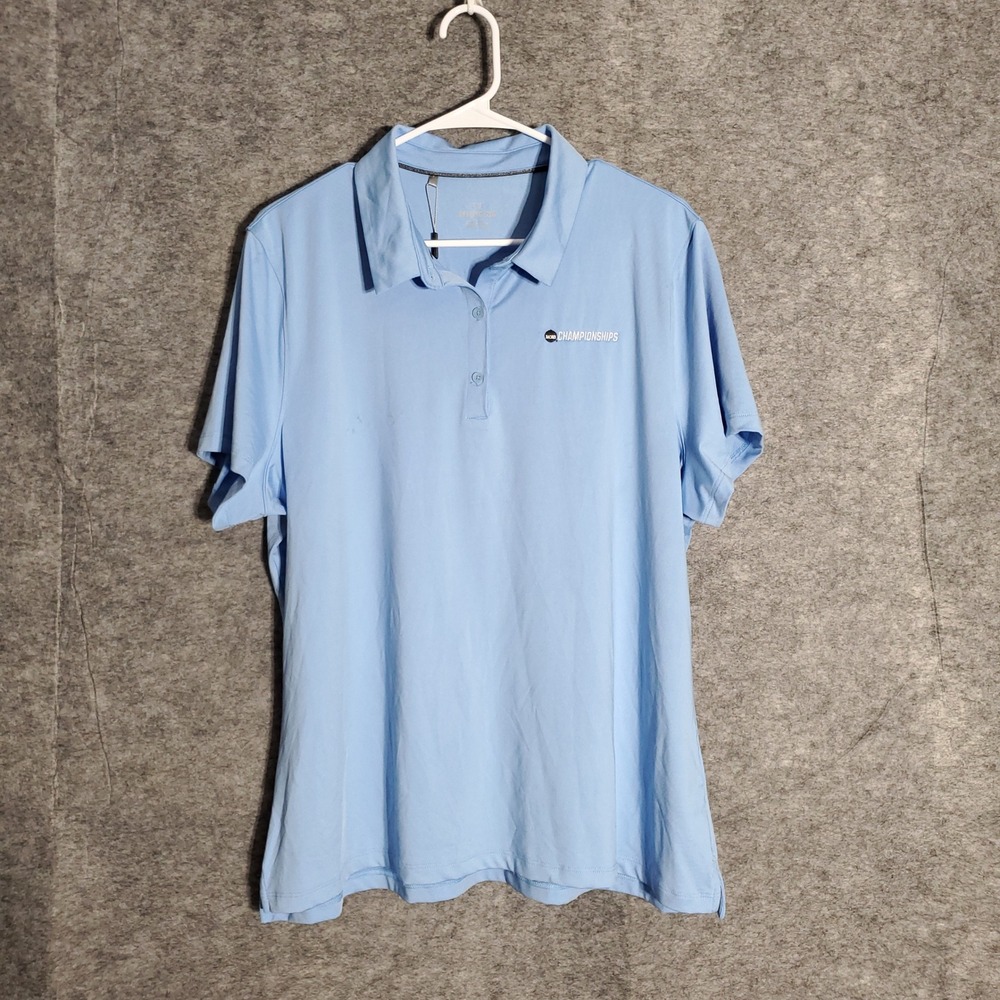 Under Armour NCAA Championships Polo Shirt Mens 2XL Light Blue Golf New Dri-FIT‎